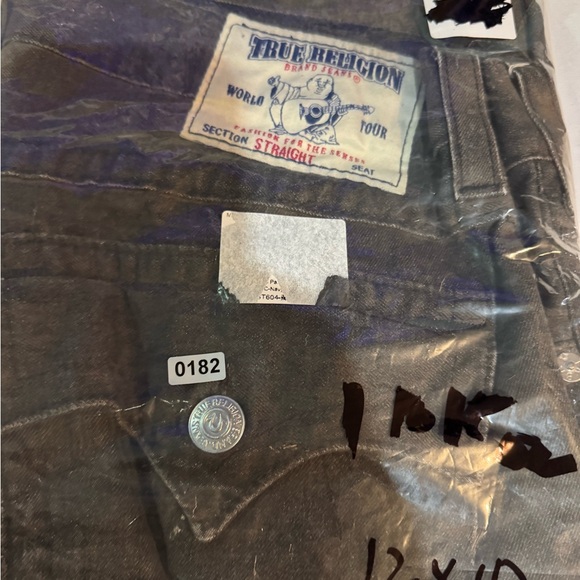 True Religion Men’s 36x34 Ricky straight Charcol Denim Jeans - Picture 9 of 9